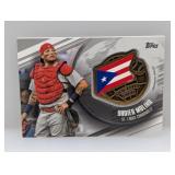 2020 Yadier Molina Topps Global Game Medallion