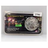 1987 UNC 1oz .999 Silv Eagle $1 Dollar