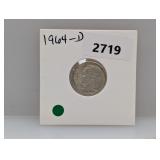 1964-D 90% Silv Roos Dime