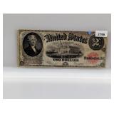 1917 Red Seal $2 US Note