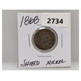 1868 Shield Nickel