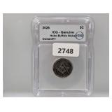ICG 2026 Genuine Hobo Buffalo Nickel