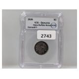 ICG 2026 Genuine Hobo Buffalo Nickel