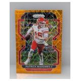 2021 Prizm Patrick Mahomes Orange Lazer 190