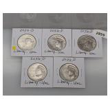 (5) 2026-D UNC Liberty Comm Half $1