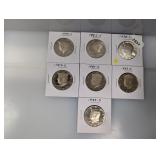(7) Mixed Date PROOF JFK Half $1 Dollars