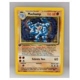Pokemon 1999 1st Edition Machamp Holo 8 *DMG