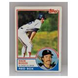1983 Topps Wade Boggs #498 Damage