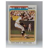 1974 Topps 1973 World Series-Game #1 472 Edges