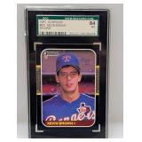 1987 Kevin Brown Donruss RC #627 SGC 84