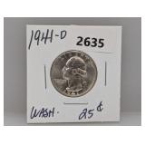 1941-D 90% Silv Wash Quarter