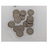 (15) Mixed Date Buffalo Nickels