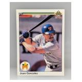 1990 Upper Deck Juan Gonzalez RC #72