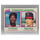 1980 Topps Leaders JR Richard Nolan Ryan #206 Edge