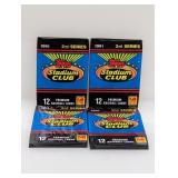 (4) 1992 Topps Stadium Club Series 2 Baseball Pack