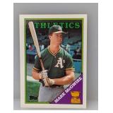 1988 Topps All Star Rookie Mark McGwire #580 Stain
