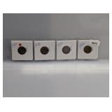 (4) Mixed Date Indian Head Cents