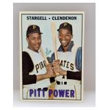 1967 Topps PITT POWER WILLIE STARGELL 266 Corners