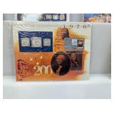 1976 US Mint Set & Postal Comm Page