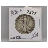 1936-S 90% Silv Walker Half $1 Dollar