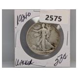 1934-D 90% Silv Walker Half $1 Dollar