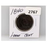 1840 Large One Cent