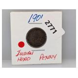 1901 Indian Head Penny