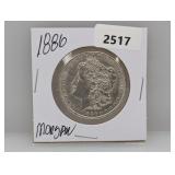 1886 90% Silv Morgan $1 Dollar