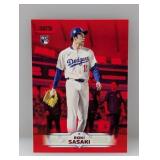 2025 Roki Sasaki Stadium Club Red Foil RC #187