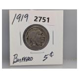 1919 Buffalo Nickel