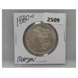 1880- O 90% Silv Morgan $1 Dollar