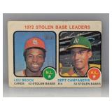 1973 Topps Ldrs Lou Brock Creases/Corners/Edges
