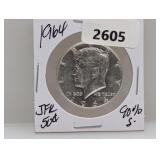 1964 90% Silv JFK Half $1 Dollar