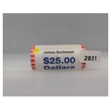 Roll (25) $1 Buchanan Dollars