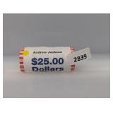 Roll (25) $1 Jackson Dollars