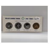 1966 Dollar Gaming Tokens Set
