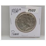 1922-S 90% Silv Peace $1 Dollar