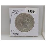 1923 90% Silv Peace $1 Dollar