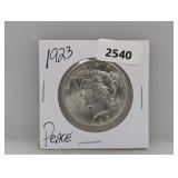 1923 90% Silv Peace $1 Dollar