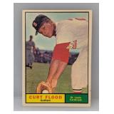 1961 Topps 438 Curt Flood Stain/Corners