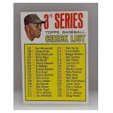 1967 Topps WILLIE MAYS CHECKLIST Unchecked Surface