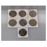 (7) Mixed Date Ike $1 Dollar