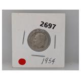 1954 90% Silv Roos Dime