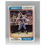 1974 Topps Baseball Harmon Killebrew HOF 400 Edge