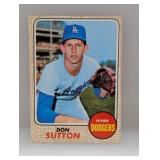 1968 Topps Baseball DON SUTTON HOF 103 Edge