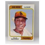 1974 Topps WILLIE McCOVEY HOF Surface/Edge/Stain