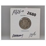 1925-S 90% Silv Mercury Dime