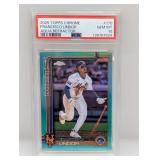 2025 Lindor Topps Chrome Aqua Ref /199 PSA 10