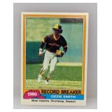 1981 Topps Ozzie Smith 1980 Record Breaker #207