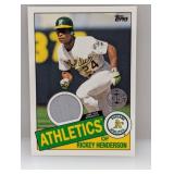 2020 Rickey Henderson Topps 1985 Topps Var Jersey